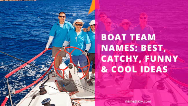 Boat Team Names