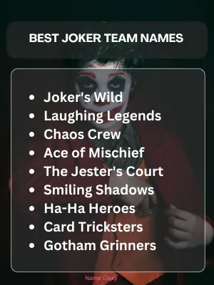 Best Joker Team Names