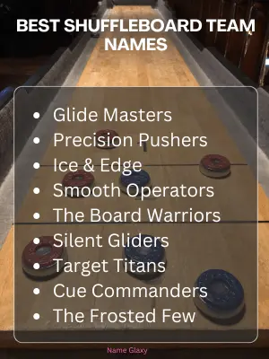 Best Shuffleboard Team Names