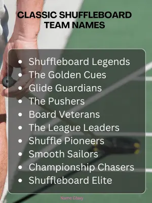 Classic Shuffleboard Team Names