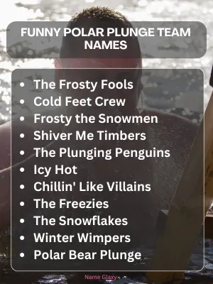 Funny Polar Plunge Team Names