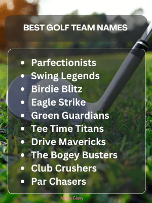 Best Golf Team Names