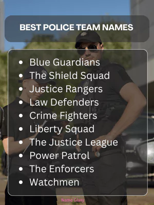 Best Police Team Names