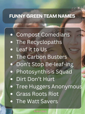 Funny Green Team Names