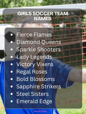 Girls Soccer Team Names