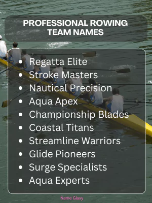 Professional Rowing Team Names