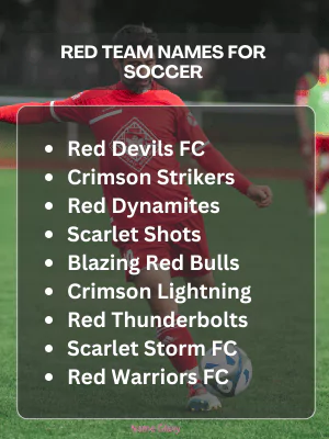 Red Team Names for Soccer