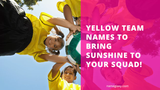 Yellow Team Names