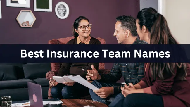 Best Insurance Team Names