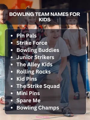 Bowling Team Names for Kids