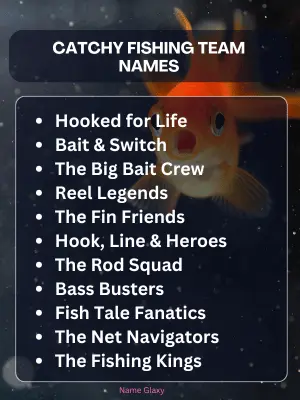 Catchy Fishing Team Names