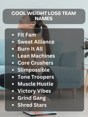 Cool Weight Loss Team Names