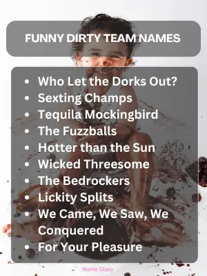 Funny Dirty Team Names