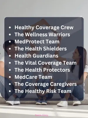 Health Insurance Team Names