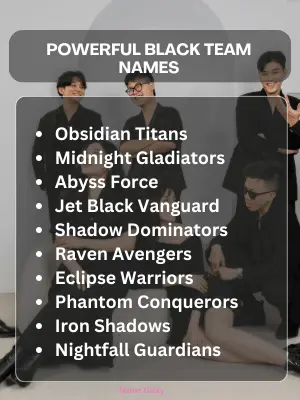 Powerful Black Team Names