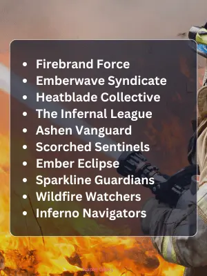 Unique Firefighter Team Names