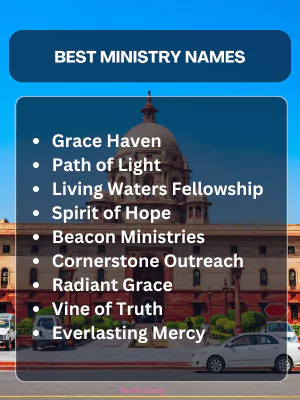 Best Ministry Names