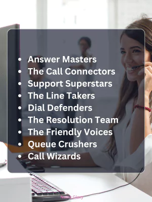 Call Center Team Names