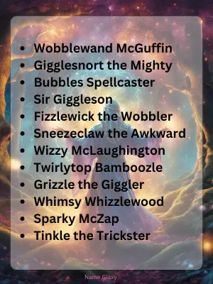 Best Funny Wizard Names