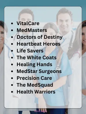 Best Medical Team Names