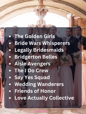 Pop Culture-Inspired Bridesmaid Group Chat Names