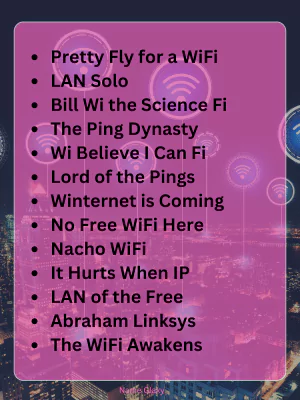 Best Funny WiFi Names