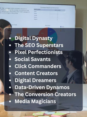 Digital Marketing Team Names