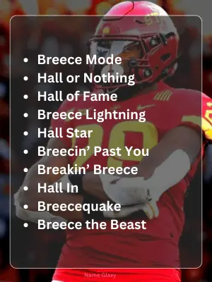 Best Breece Hall Fantasy Names