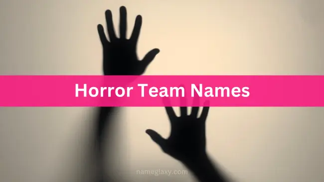 Horror Team Names